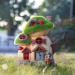 TERESA'S COLLECTIONS Mushroom Garden Statues with Outdoor Solar Light, Green Flo... - Image 3
