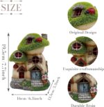 TERESA'S COLLECTIONS Mushroom Garden Statues with Outdoor Solar Light, Green Flo... - Image 6
