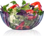Fasmov 4 Pack Plastic Serving Bowls, Plastic Salad Mixing Bowls, 74oz Break Resi... - Image 7
