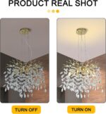 Modern Crystal Tree Branches Chandelier, 18in Gold 6 Lights Large Ceiling Hangin... - Image 3