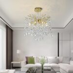 Modern Crystal Tree Branches Chandelier, 18in Gold 6 Lights Large Ceiling Hangin... - Image 9