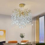 Modern Crystal Tree Branches Chandelier, 18in Gold 6 Lights Large Ceiling Hangin... - Image 10
