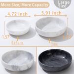 5.91'' Large Decorative Bowl, Natural Marble Decorative Bowls for Home Decor, Ke... - Image 3