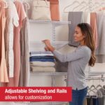 Rubbermaid Configurations Custom Closet Kit 4-8 Ft. Adjustable Metal Wire Shelvi... - Image 4