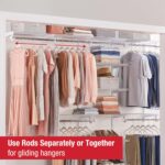 Rubbermaid Configurations Custom Closet Kit 4-8 Ft. Adjustable Metal Wire Shelvi... - Image 5