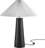 Modway Nera Table Lamp with Marble Pattern in Black – Modern Accent Lamp with Pl... - Image 7