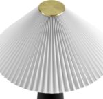 Modway Nera Table Lamp with Marble Pattern in Black – Modern Accent Lamp with Pl... - Image 10