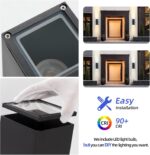 tewei 4 Pack LED Square Up and Down Lights Outdoor Wall Lights, Matte Black Exte... - Image 6