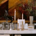 Antique Brass Iron Taper Candle Holder - Set of 3 Decorative Candle Stand, Candl... - Image 5