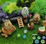 Miniature Garden Accessories, 39 Pcs, Mini Garden Animals Owls with Moss, Miniat... - Image 6