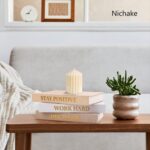 Set of 3 Linen Covered Decorative Books for Home Office Decor-Gold Foil Stamping... - Image 6