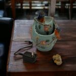 Gift Essentials Bluebird Tabletop Ceramic Water Fountain - Relaxing, Bubbling In... - Image 4