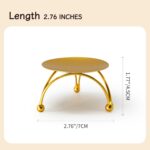 Small Iron Plate Candle Holder Set of 2, Minimalist Metal Candle Stand for LED &... - Image 5