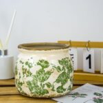 Dosayes Vintage Ceramic Ice Crack Flower Pot with Drainage Holes, Country Rustic... - Image 7