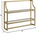 Crosley Furniture Aimee Wall Mounted Bathroom Storage Shelf with Towel Rack and ... - Image 4