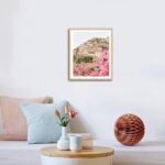 KISSFOX OAK Wood Framed Wall Art Coastal Wall Decor Beach Canvas Art Flower Pict... - Image 3