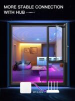POWERASIA 12 Pack Smart Recessed Lighting 6 Inch, Ultra-Thin LED Recessed Lighti... - Image 7