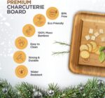 Charcuterie Boards Gift Set - Bamboo Cheese Board Set Charcuterie Tray & Serving... - Image 7
