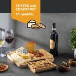 Charcuterie Boards Gift Set - Bamboo Cheese Board Set Charcuterie Tray & Serving... - Image 8