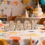 3D Layered Floral Wooden Letters for Wall Decor, 4.9" Name Sign for Nursery, Woo... - Image 6