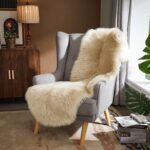 AMTOVO Faux Sheepskin Rug, Beige Ultra Soft Fluffy Shag Area Rug, 2 x 6 ft Faux ... - Image 6