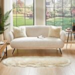 AMTOVO Faux Sheepskin Rug, Beige Ultra Soft Fluffy Shag Area Rug, 2 x 6 ft Faux ... - Image 7