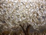 Boiee Art,24x48Inch Textured Hand Painted Silver Gray Wall Art Landscape Canvas ... - Image 5