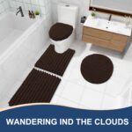 Arotive Luxury Chenille Bathroom Rugs Set 2 Piece, Extra Soft Absorbent Shaggy B... - Image 7