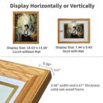 11x14 Picture Frame Matted to 8x10 - Thickened and Widened, Mortise & Tenon, USA... - Image 5