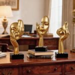 3 Pcs Thinker Statue,Modern Home Resin Sculptures,Collectible Figurines for Home... - Image 4
