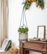 Josteve 4.5 Inch 2 Pcs Self Watering Hanging Planter Indoor Plant Pots Drainage ... - Image 5