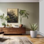 Kante 18 Inch Dia Round Concrete Planter, Indoor Outdoor Large Plant Pot with Dr... - Image 7