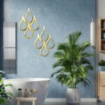 Weysat 2 Pieces Teardrop Wall Mirror Hanging Wall Mounted Decorative Accent Mirr... - Image 4