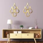 Weysat 2 Pieces Teardrop Wall Mirror Hanging Wall Mounted Decorative Accent Mirr... - Image 7