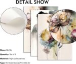 3 Pieces Watercolor Canvas Wall Art, Abstract Poster Print, Romantic Couple and ... - Image 5