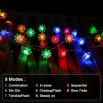 echosari LED String Lights 13.2ft 40 LED Lotus Flower Fairy Lights with 8 Modes ... - Image 3