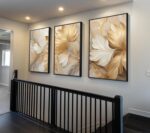 Modern Abstract Gold Botanical Canvas Wall Art Fashion Plants Wall Decor Picture... - Image 3