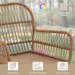 Bezseller 3-Piece Outdoor Patio Furniture Set - Modern Boho Furniture 20" Wide S... - Image 5