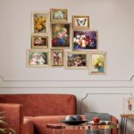 10 Pcs Gold Vintage Picture Frames for Wall or Tabletop Display Ornate French Co... - Image 7