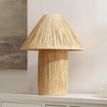 SAFAVIEH Lighting Collection Cassie Natural 20-inch Table Lamp (LED Bulb Include... - Image 3