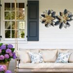 LIFFY Black Wall Decor,15" 3D Multi-layer Metal Flowers Wall Decor, Rustic Moder... - Image 7