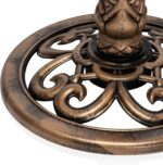 Alpine Corporation TEC106-BZ 35” Tall 3-Tier Pedestal Water Fountain with Birdba... - Image 7