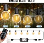 LED 30FT Outdoor String Lights with Remote Waterproof Patio Lights Dimmable 27 S... - Image 3