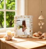 GIFTME 5 White Picture Frame 8x10 Wedding Picture Frame Mother of Pearl Photo Fr... - Image 4