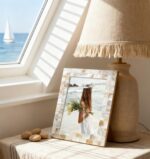 GIFTME 5 White Picture Frame 8x10 Wedding Picture Frame Mother of Pearl Photo Fr... - Image 5