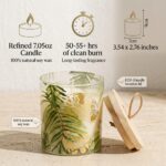Wild Lily & Vetiver Candles for Home Scented Natural Soy Wax, 55H Long Burning, ... - Image 4