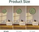 Roymnie Wall Clock Green, Silent Wall Clocks Battery Operated 8 Inch-Modern Non ... - Image 3