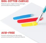 Simetufy 48 Pack 8 x 10 inch Canvas Boards for Painting Canvas Panels - Gesso Pr... - Image 4