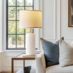 Reaketon 20" Small Ceramic Table Lamps for Bedroom Set of 2, Modern Table Lamps ... - Image 5