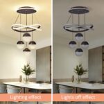 Modern LED Chandeliers, Dimmable 3-Color Kitchen Island Pendant Light for Dining... - Image 8